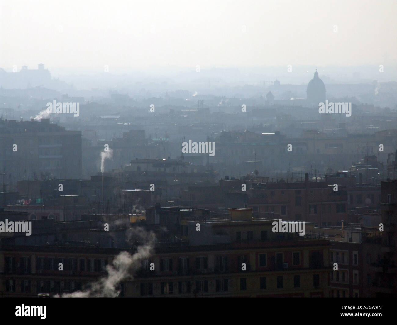 panorama of rome from monte mario Stock Photo - Alamy