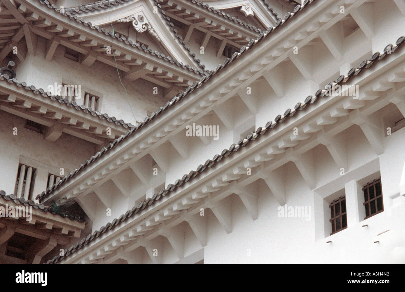 Roof detail at Himeji Castle, Himeji jo, Japan Stock Photo Alamy