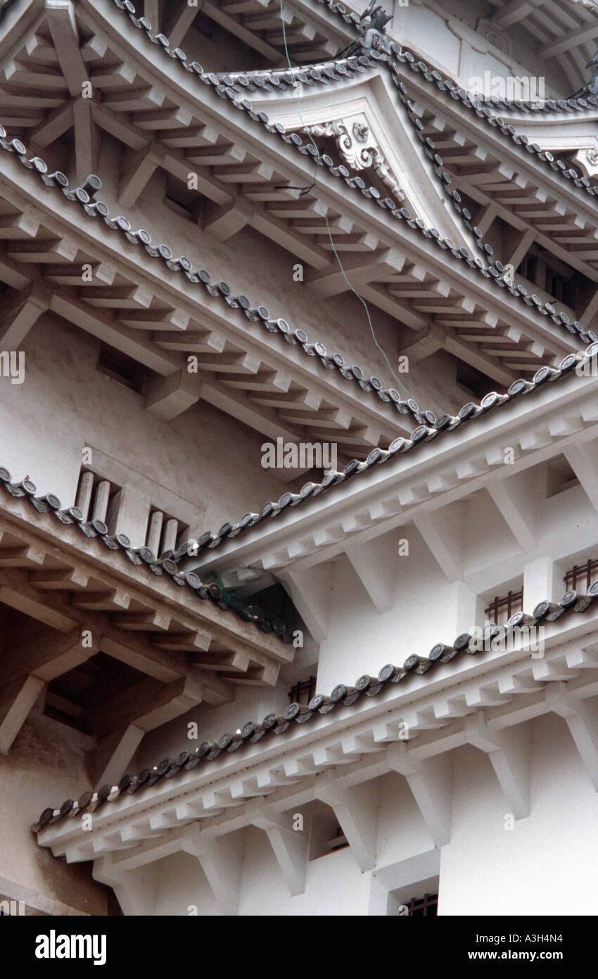 Roof detail at Himeji Castle, Himeji jo, Japan Stock Photo Alamy