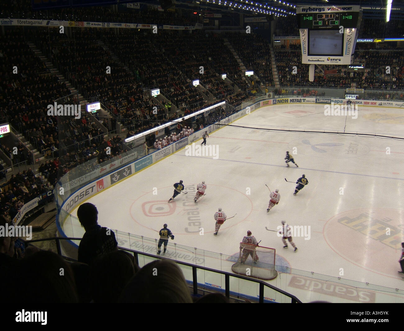 Ice Hockey Match Hv71 Versus Timra Ik At The Kinnarps Arena In Stock Photo Alamy
