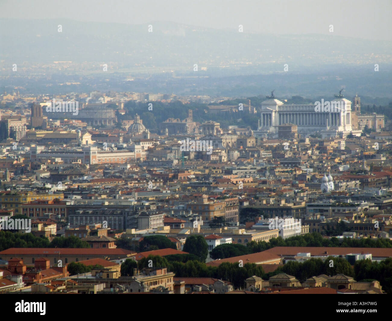 landscape panorama view from monte mario hill rome italy Stock Photo ...