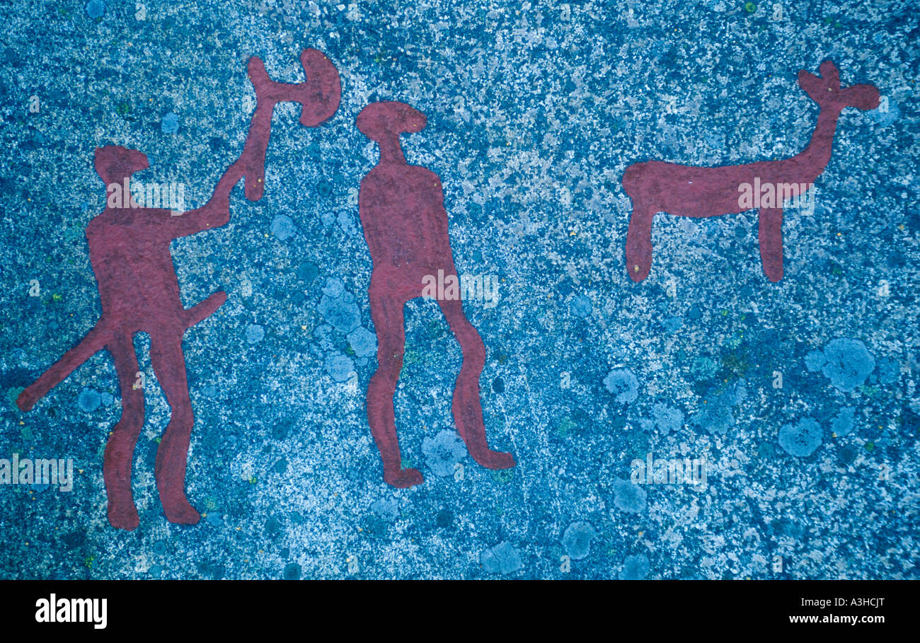Nordic Bronze Age petroglyphs at Tanumshede in the West of Sweden Stock Photo Alamy