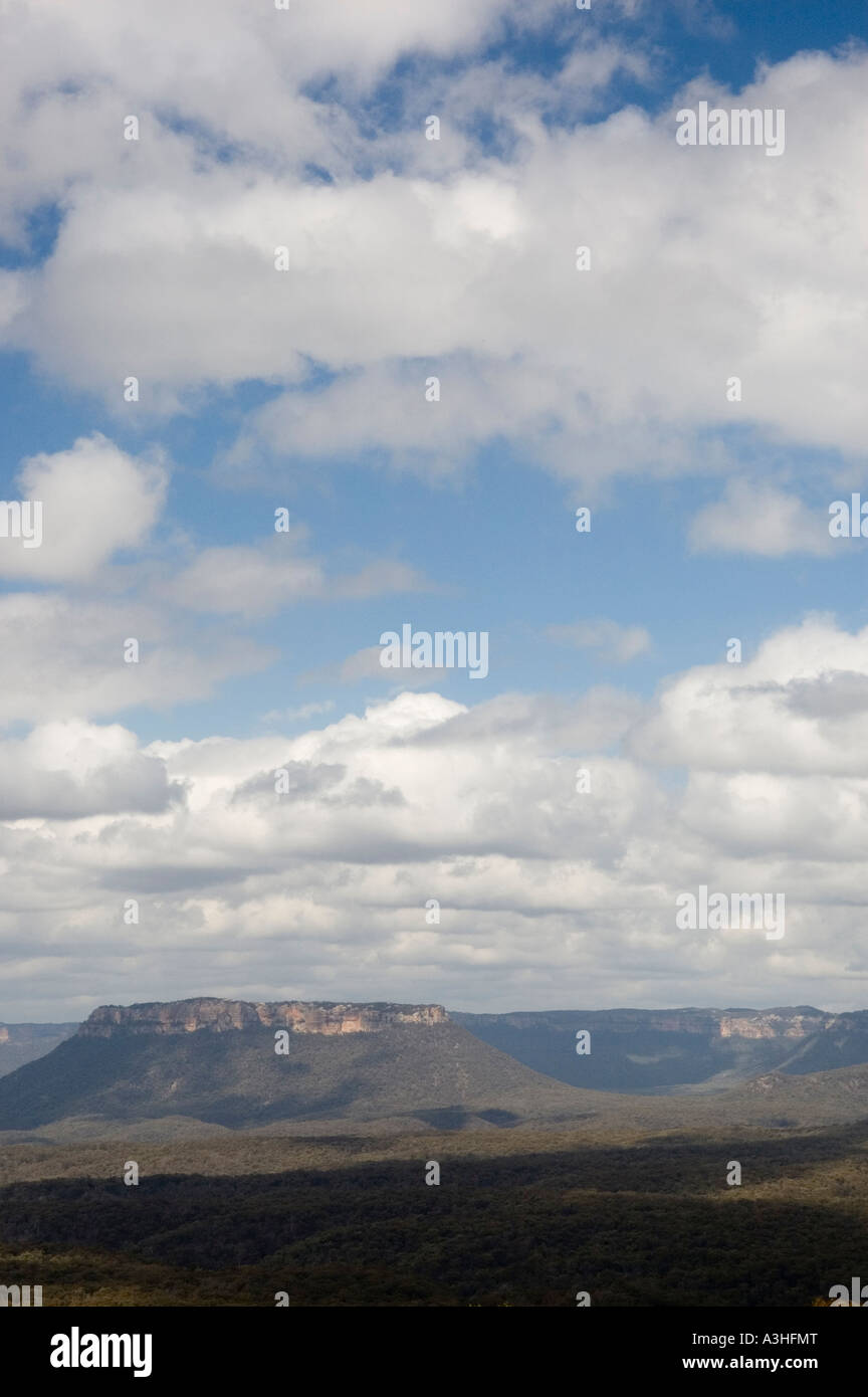 The Blue Mountains as seen from the Bells Line of Road NSW Australia