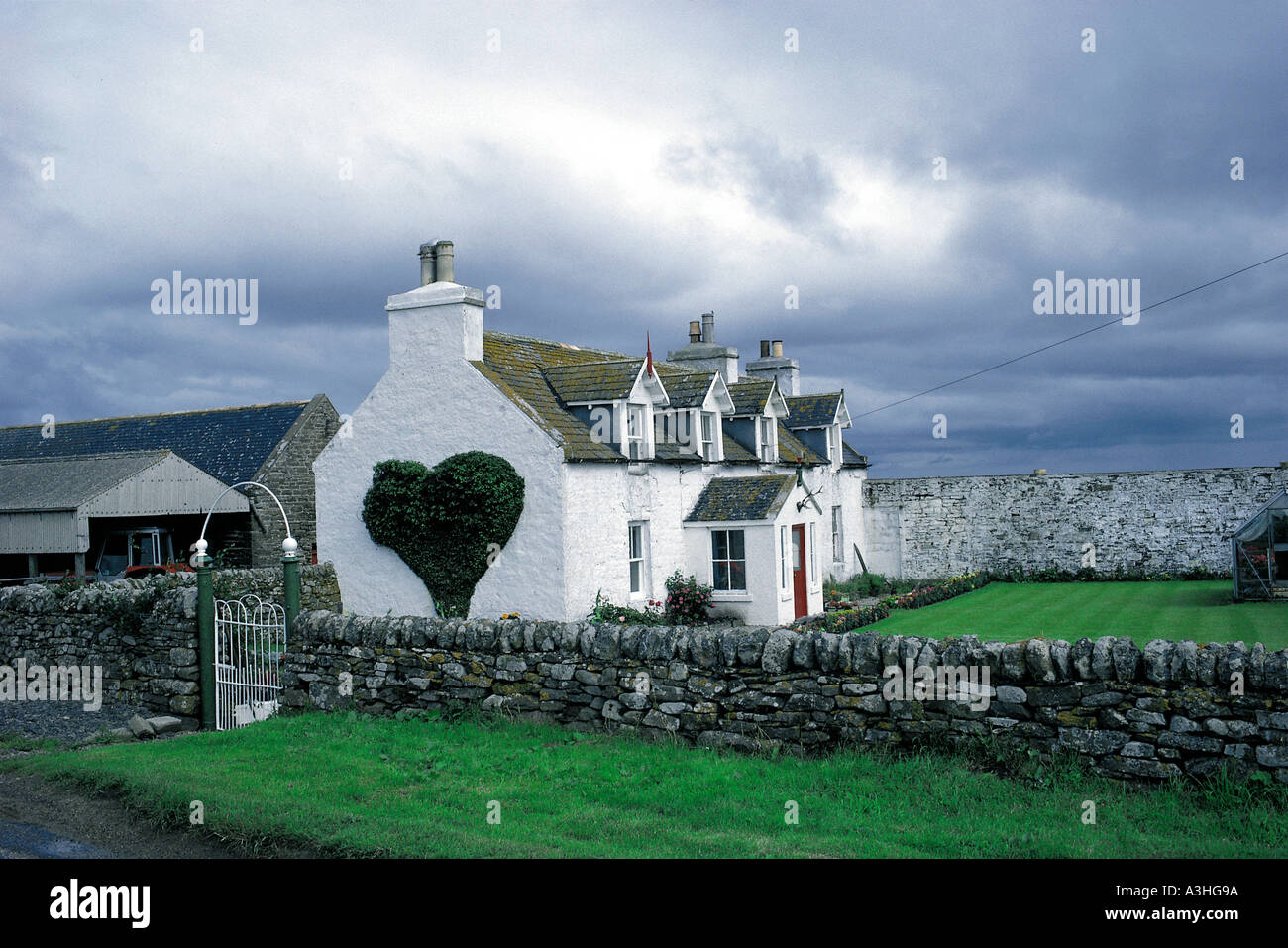 cottage island of skye archipelago of inner hebrides scotland great britain editorial use only Stock Photo