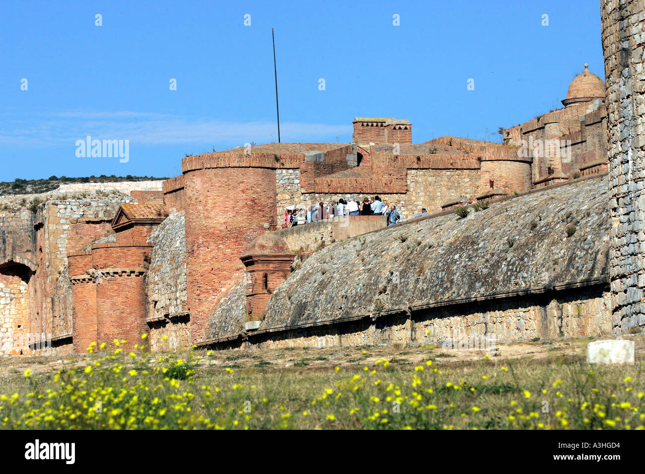 fort de salses languedoc roussillon in france Stock Photo