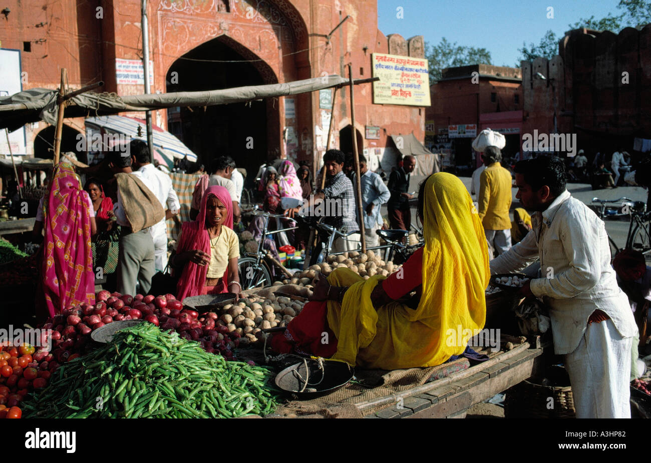 vegetable market village of khajuri state of westbengal india Stock Photo