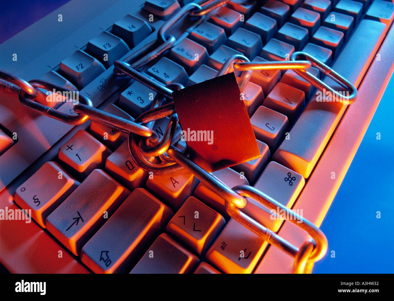 locked computer keyboard editorial use only Stock Photo Alamy