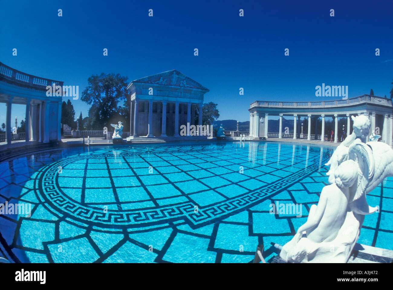 San Simeon Hearst Castle on California coast USA Stock Photo