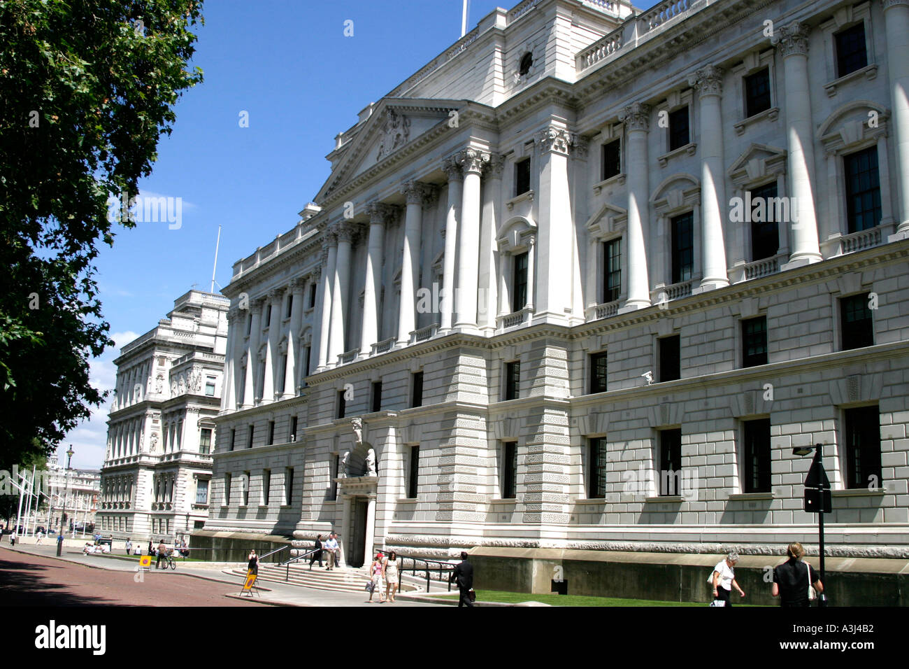 the treasury building in westminster london uk 2004 Stock Photo