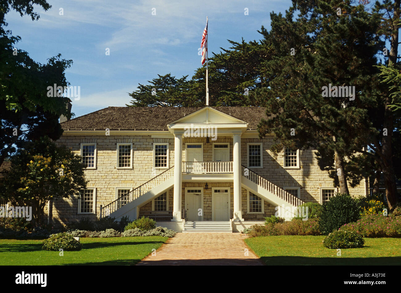 California Monterey Colton Hall Museum Stock Photo Alamy
