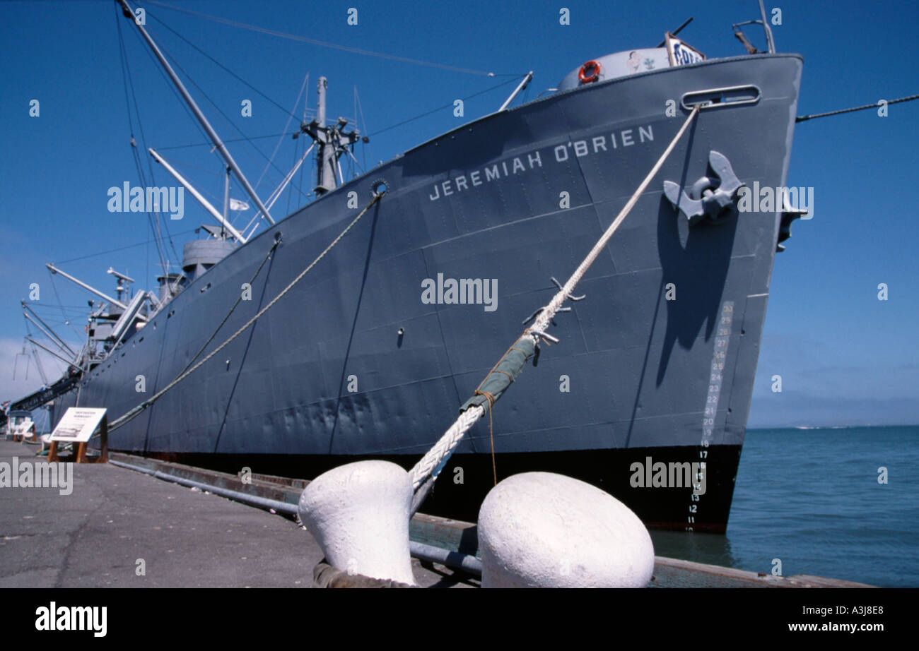Liberty Ship Jeremiah O brien moored in San Francisco Stock Photo Alamy