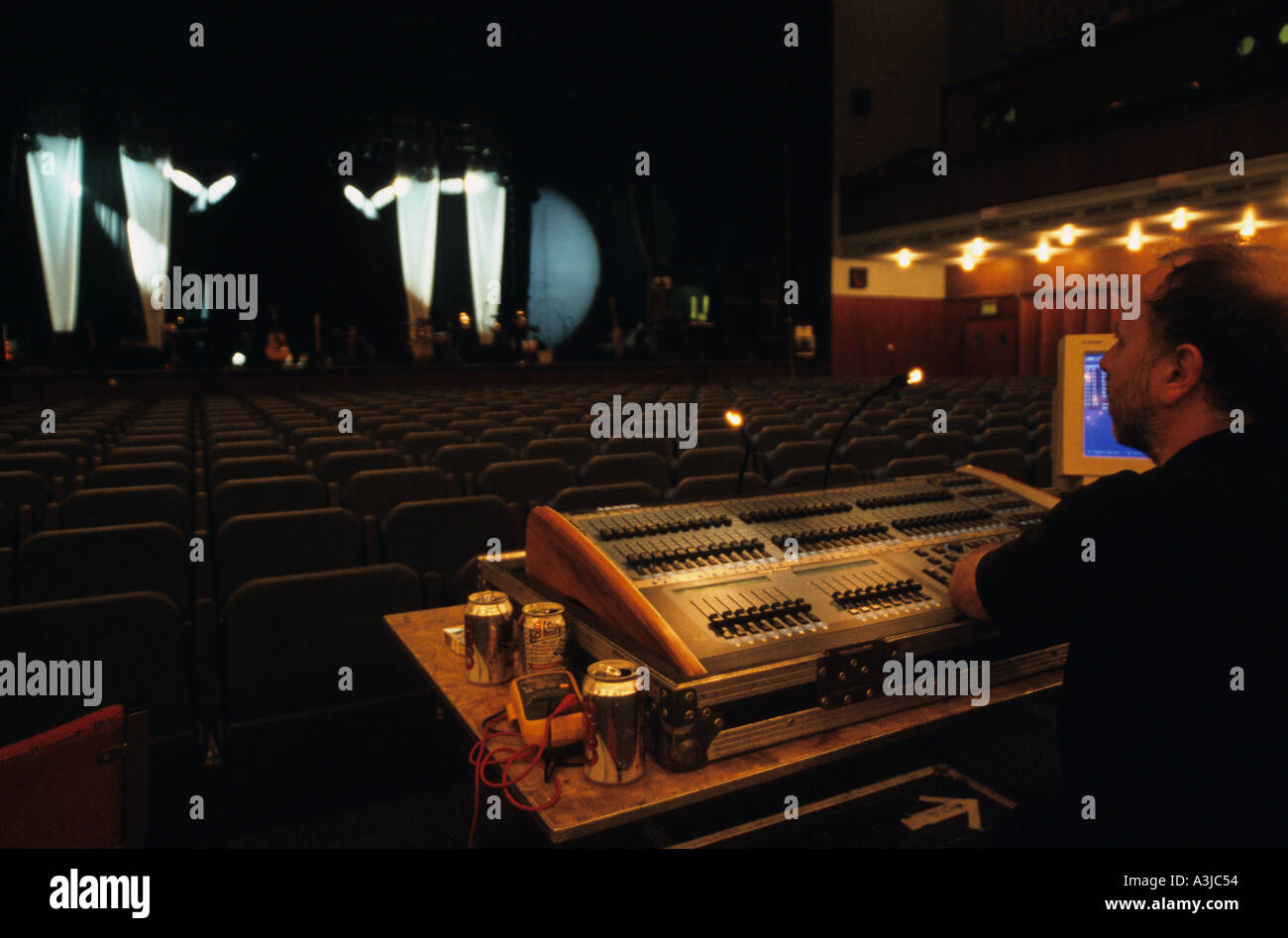 Concert sound check Stock Photo Alamy