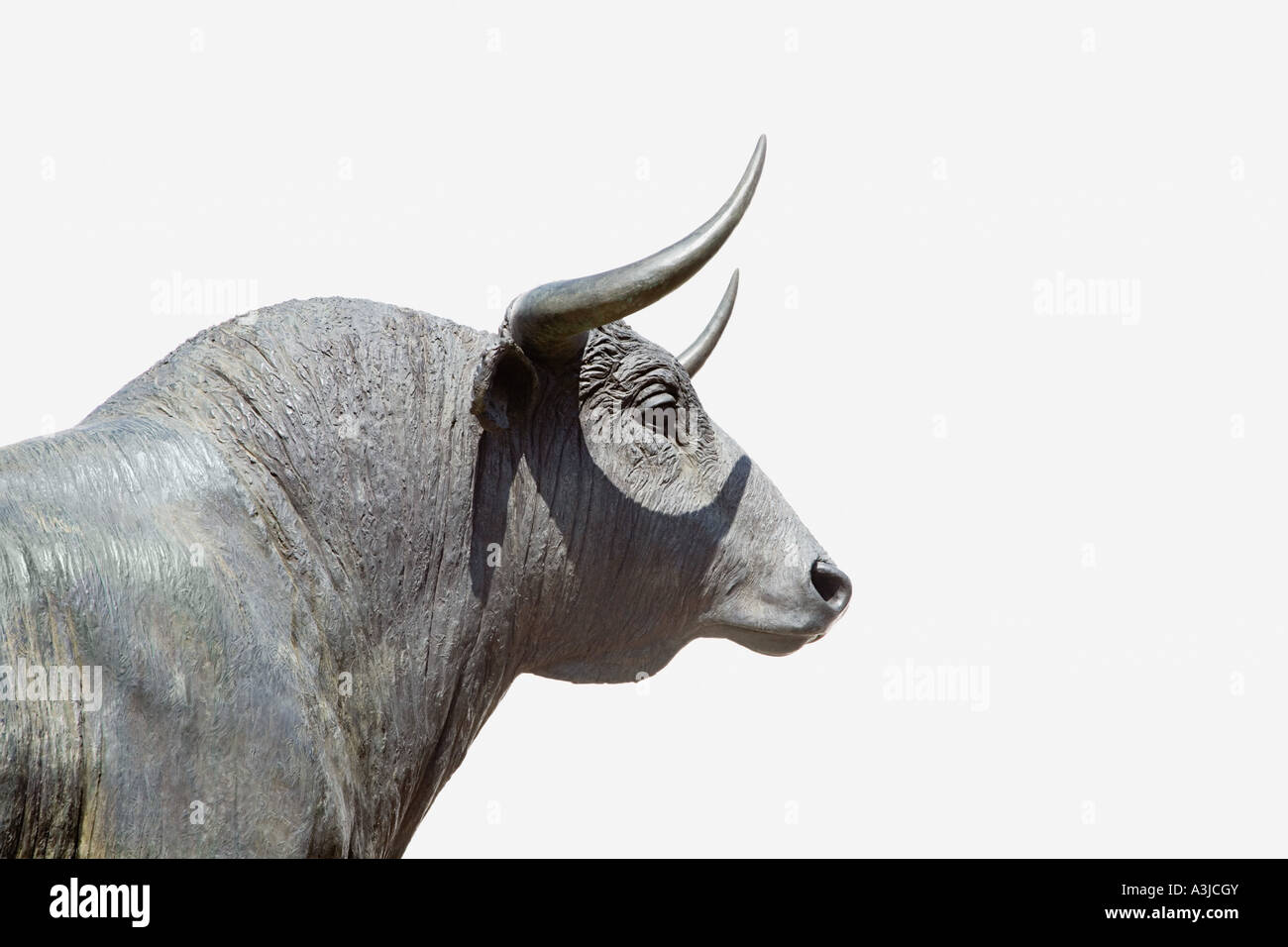 Statue of a bull Stock Photo
