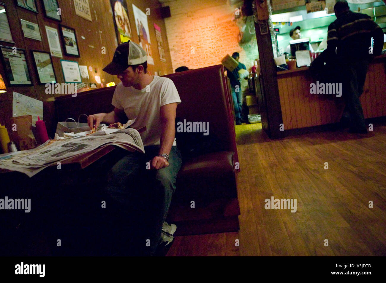 View inside the Burger Joint restaurant at the Parker Meridien hotel in