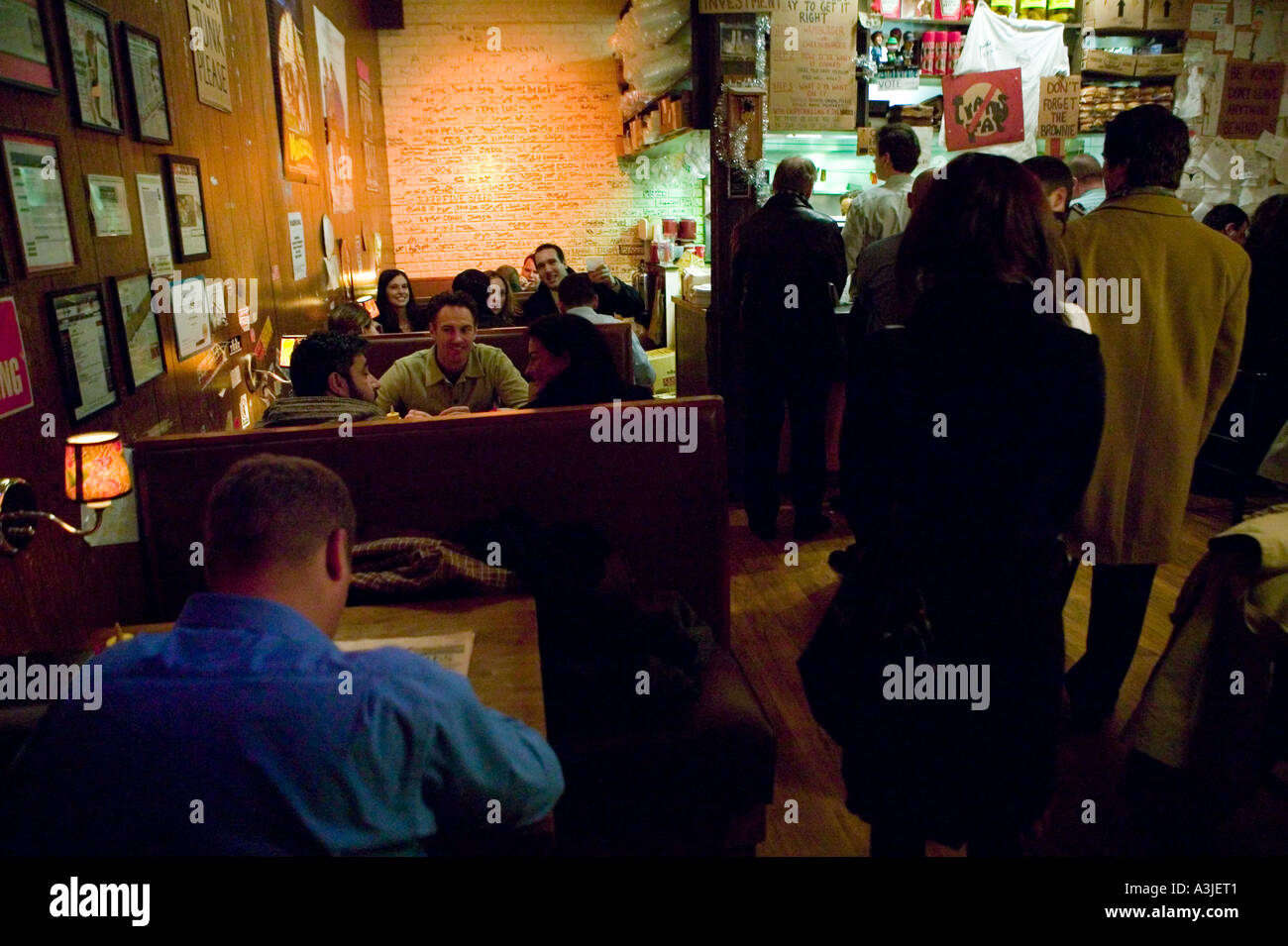 View inside the Burger Joint restaurant at the Parker Meridien hotel in