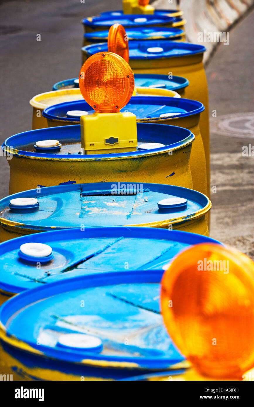 Drum barrier Stock Photo Alamy
