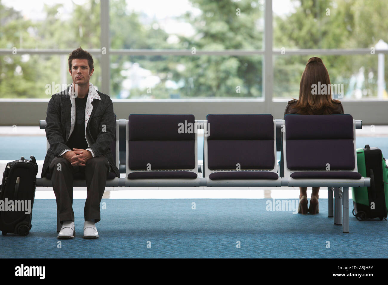 Old Man Waiting Airport High Resolution Stock Photography and Images ...