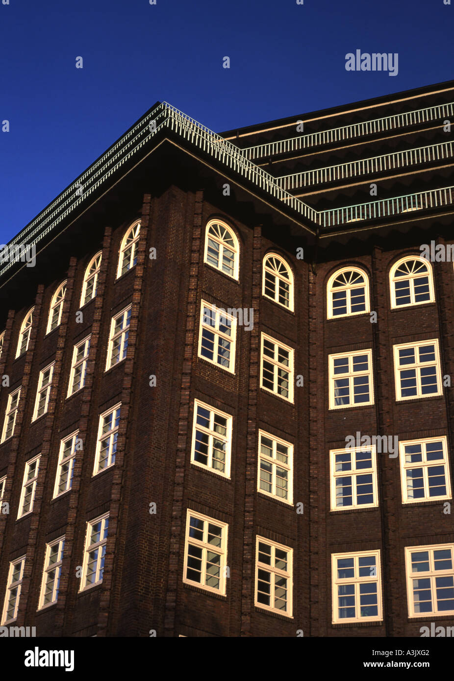 Chilehaus Expressionist style office block early C20th Hamburg Germany Stock Photo