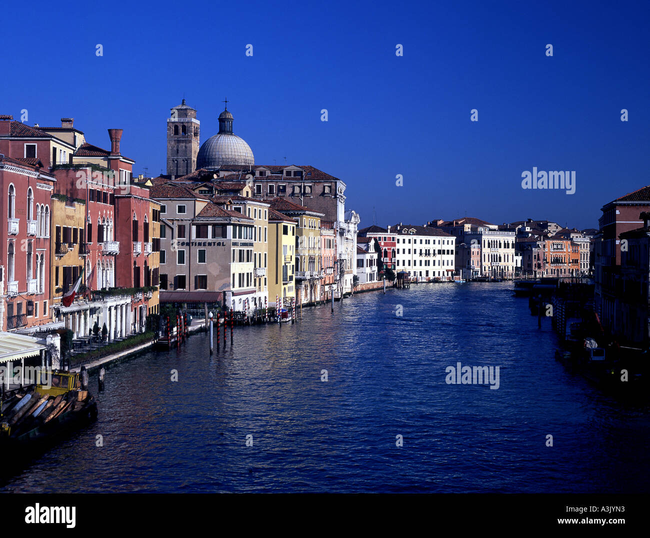 Grand Canal at Cannaregio end, near railway station Venice Veneto Italy Stock Photo