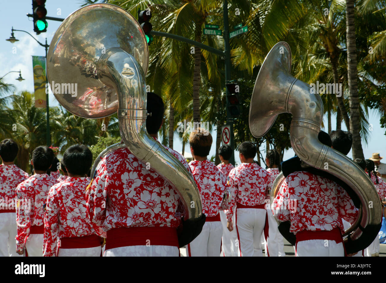 hawaii aloha parade Stock Photo Alamy