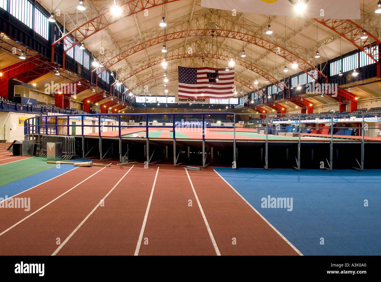 Indoor running track at the Track and Field Museum Hall of Fame New