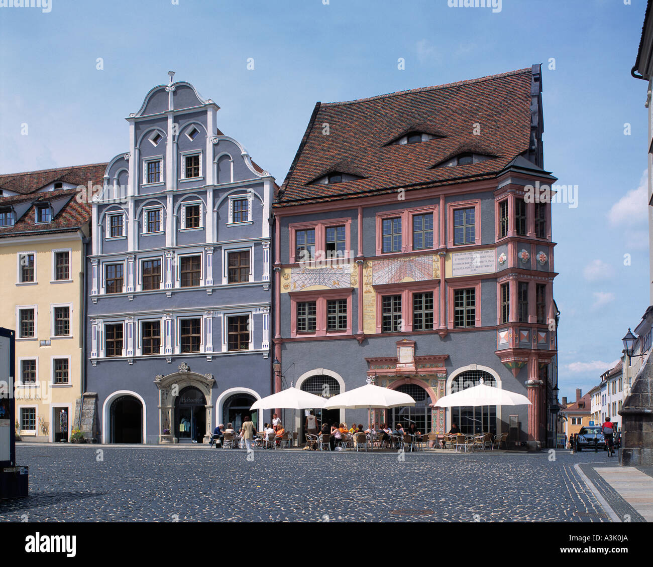 Renaissancebauten am Untermarkt in Goerlitz Stock Photo