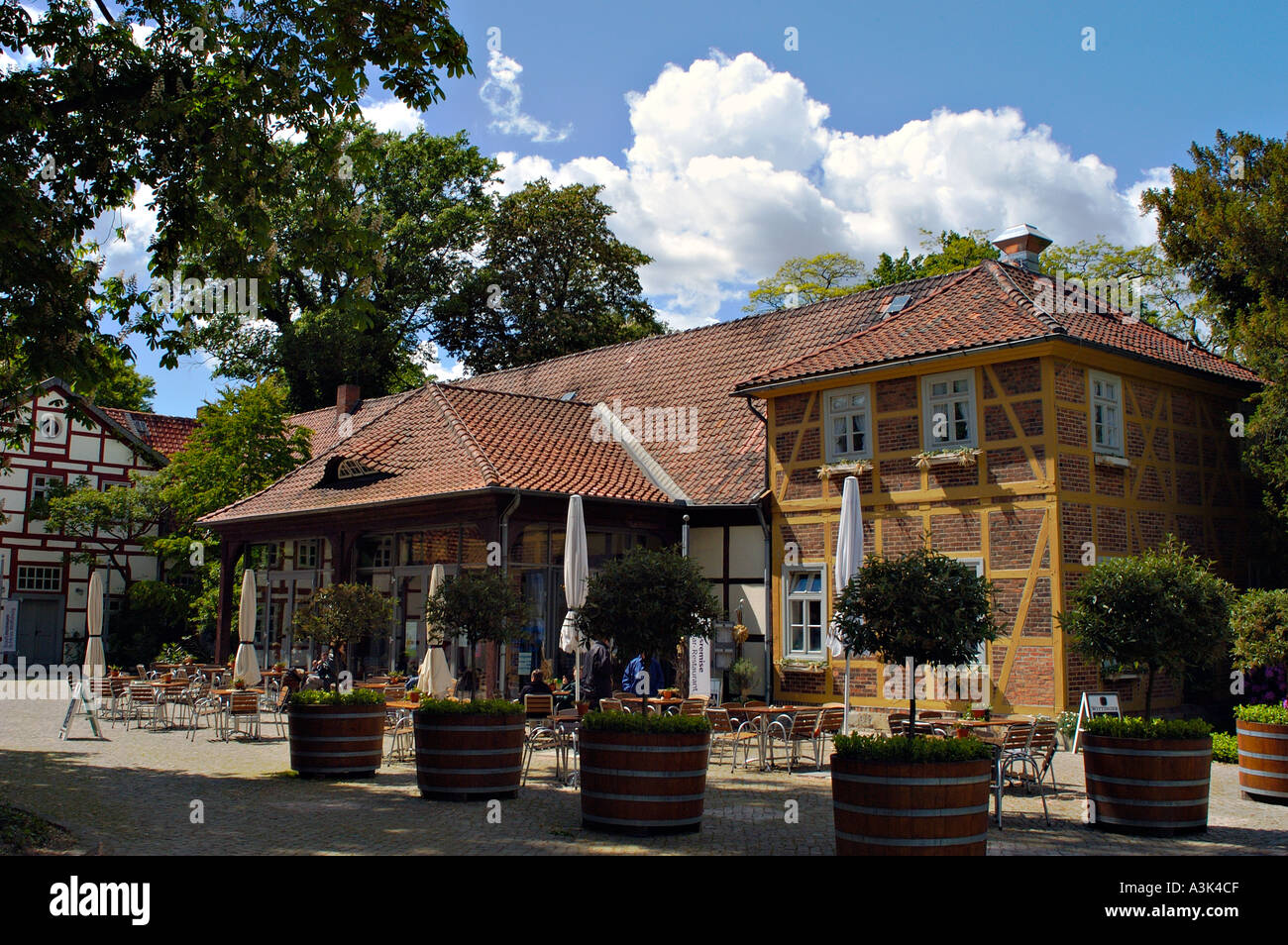 Wolfsburg castle old coach house Stock Photo Alamy