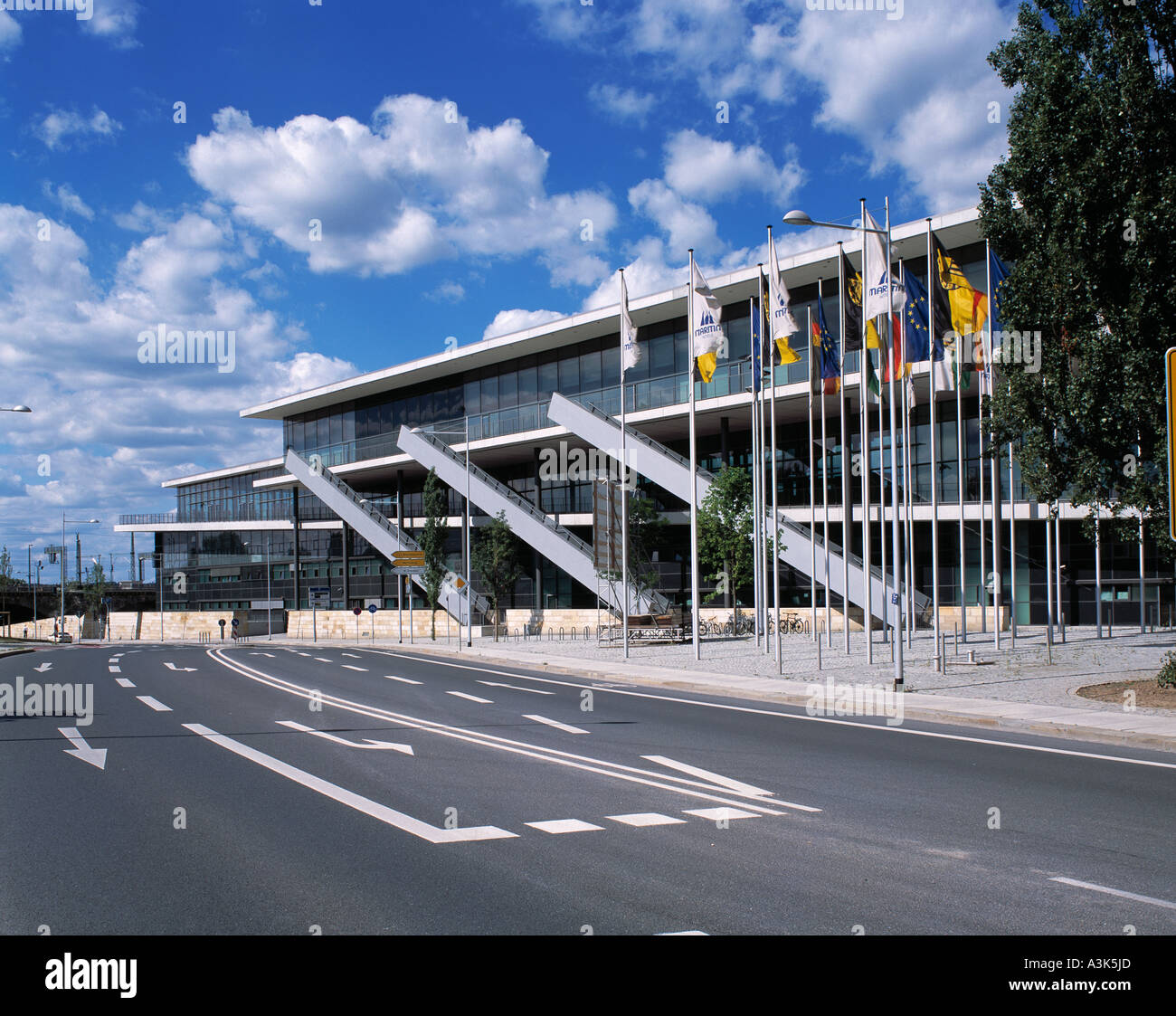 Internationales Kongresszentrum in Dresden Stock Photo