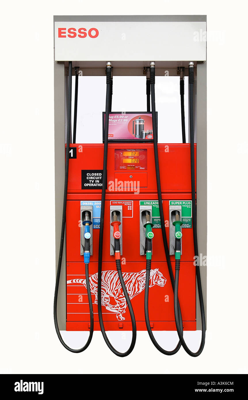 Esso petrol pump fuel Cut Out Stock Images & Pictures Alamy