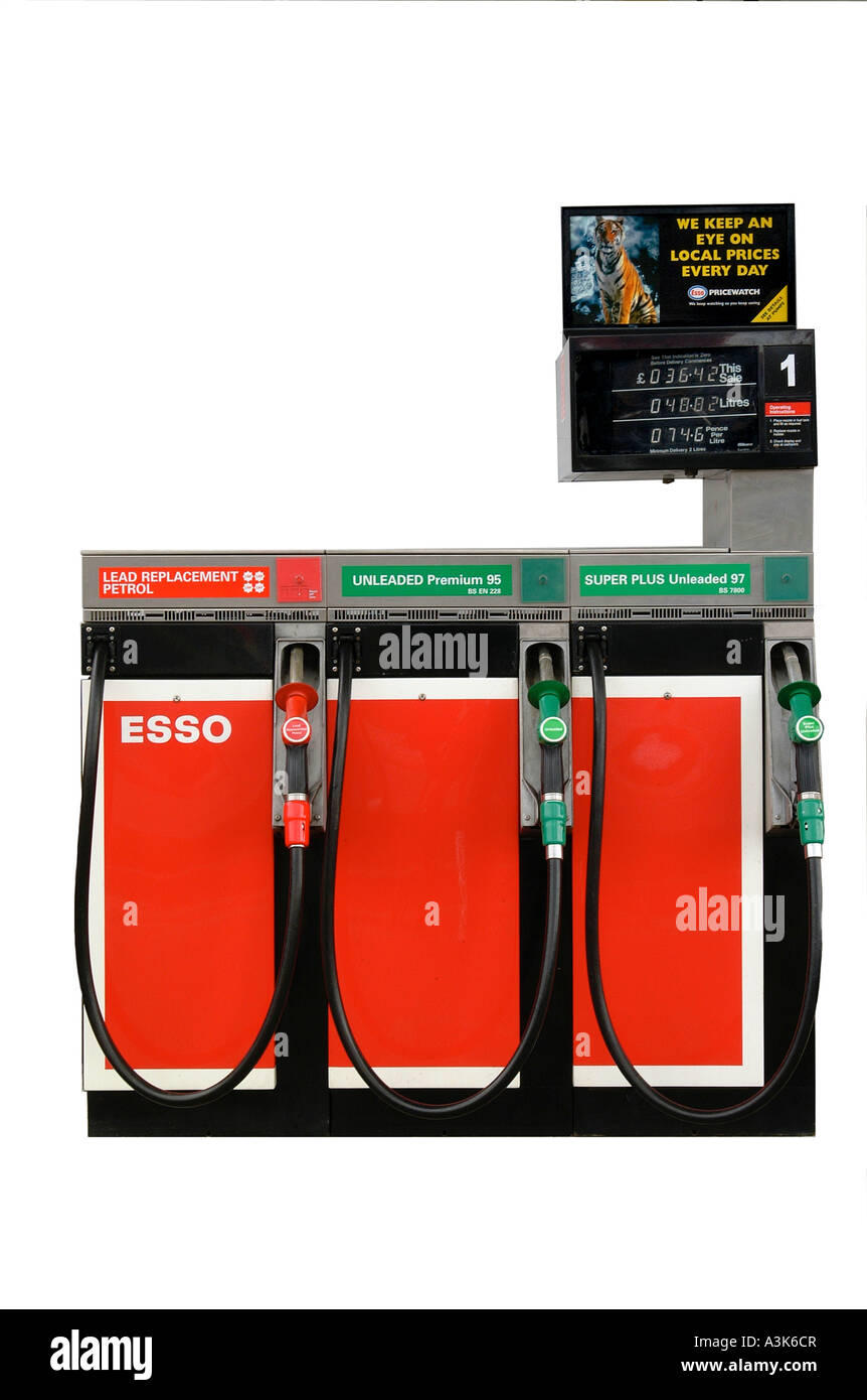 Esso petrol pump fuel Cut Out Stock Images & Pictures Alamy