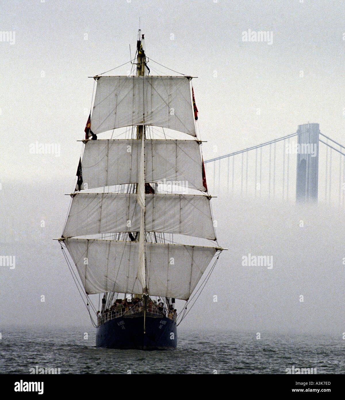 Sailing ship in fog hi-res stock photography and images - Alamy