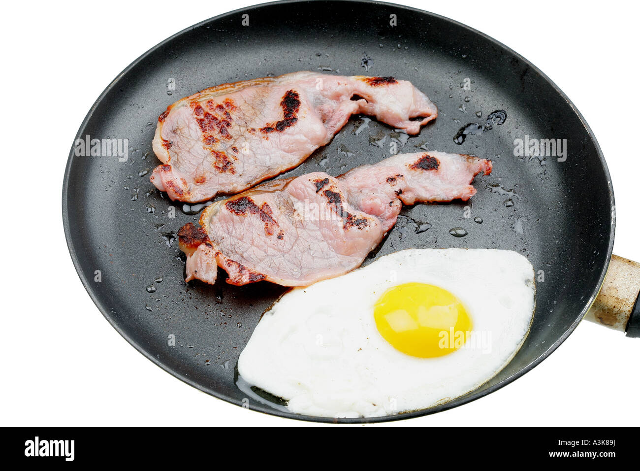 Frying Egg and Bacon Stock Photo - Alamy