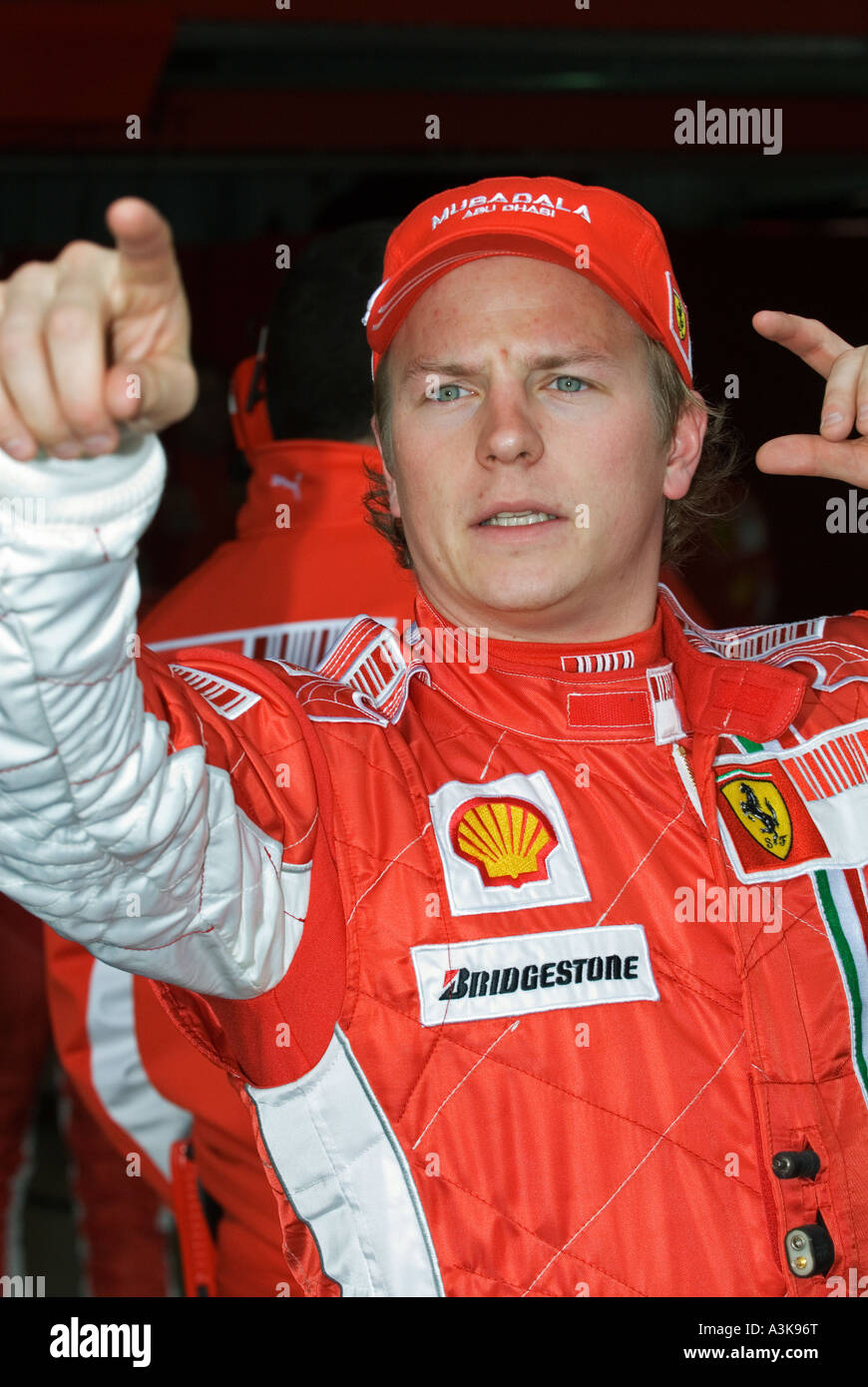 Kimi Raeikkoenen, Ferrari February 2007 Stock Photo