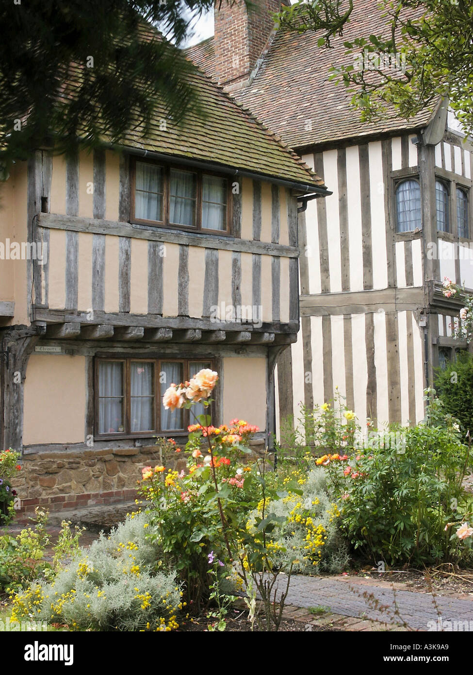 Half Timbered Houses in Headcorn Kent England Stock Photo Alamy