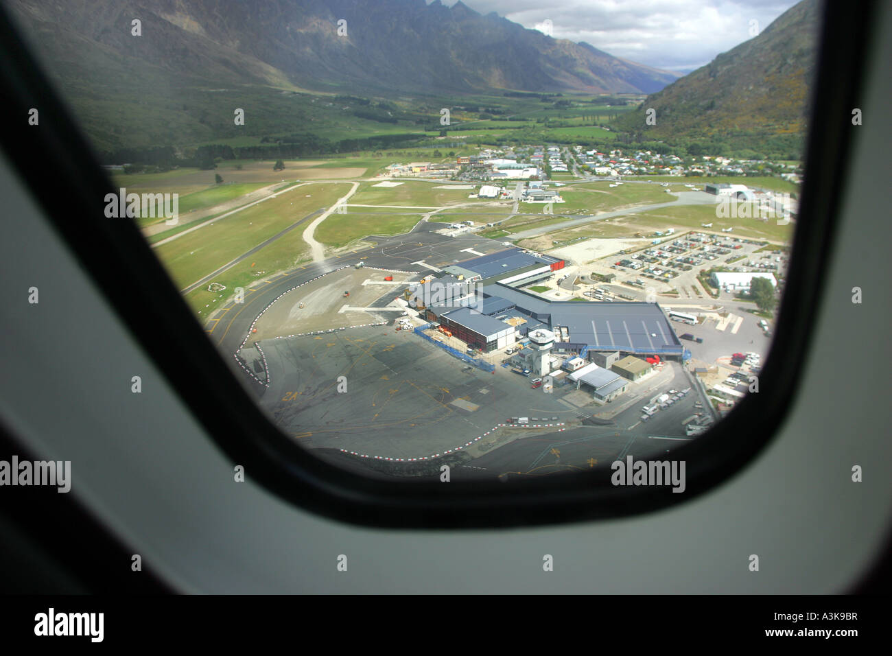 Aerial view of Queenstown Airport, New Zealand Stock Photo - Alamy