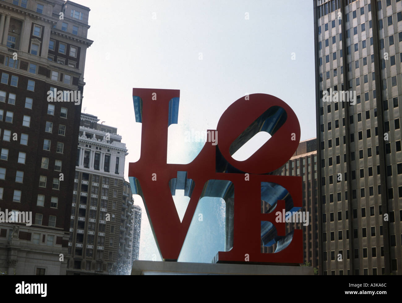 Love statue in center city Philadelphia Stock Photo Alamy