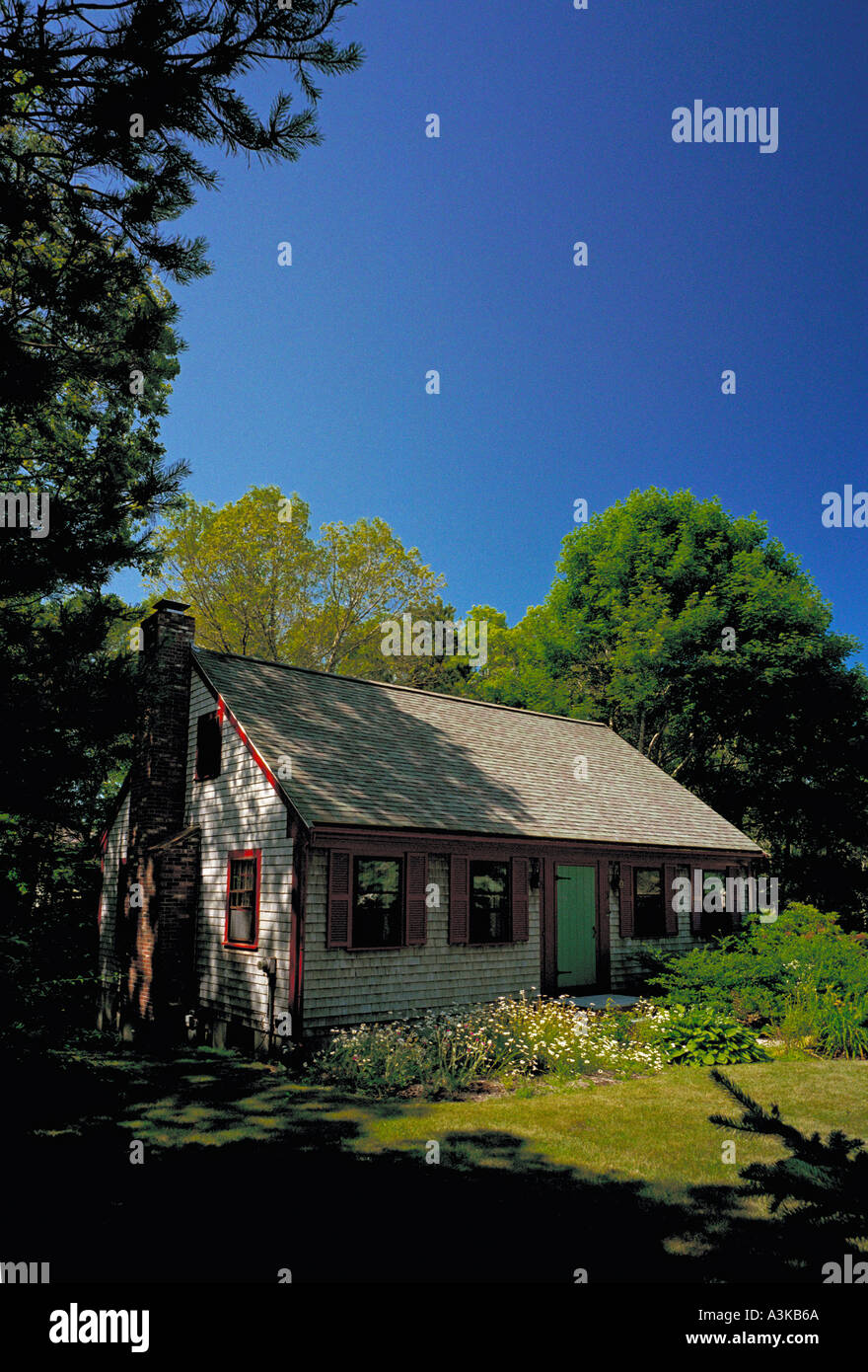 A Holiday Cabin Set In The Woods On Cape Cod Massachusetts Usa