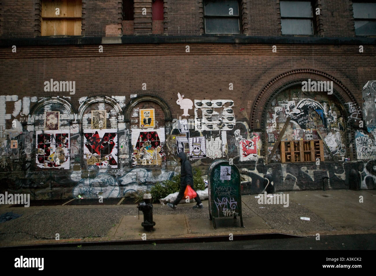 in the NoLIta neighbourhood of New York City NY USA January 2006 Stock Photo