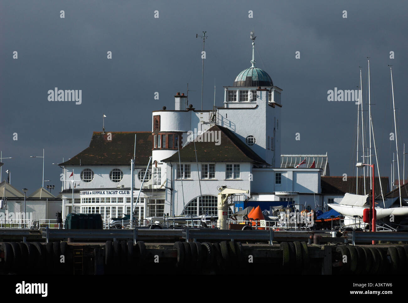 The Royal Norfolk and Suffolk Yacht Club Lowestoft Stock Photo Alamy