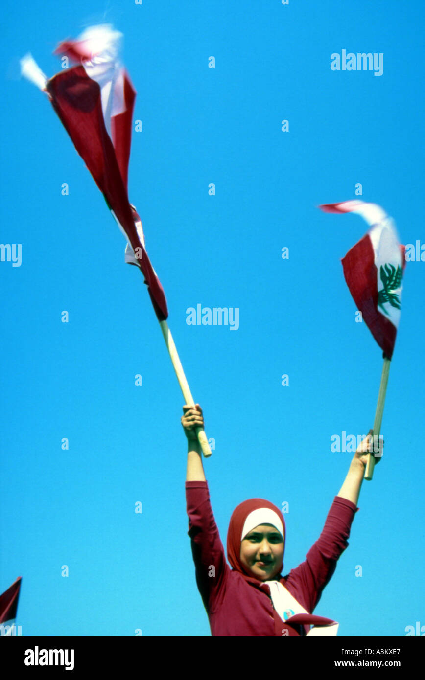its freedom time of victory beirut lebanon Stock Photo