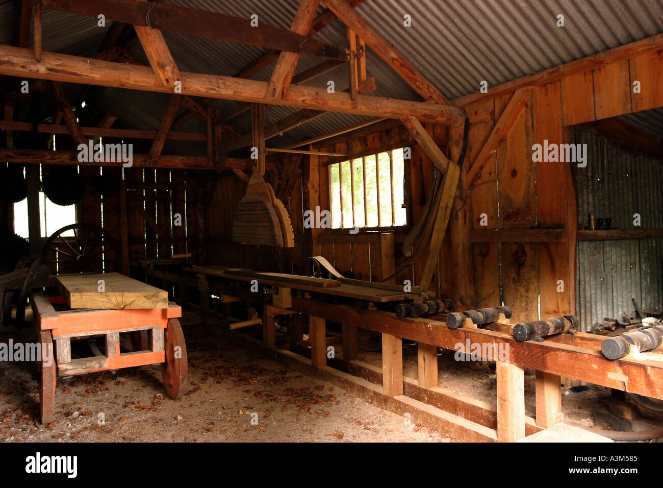 During the second half of the century Manual saw pits were