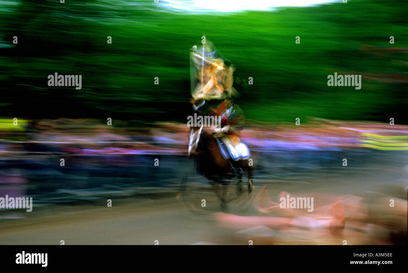 Standard Bearer coming in at the Toll, Selkirk Common Riding Stock