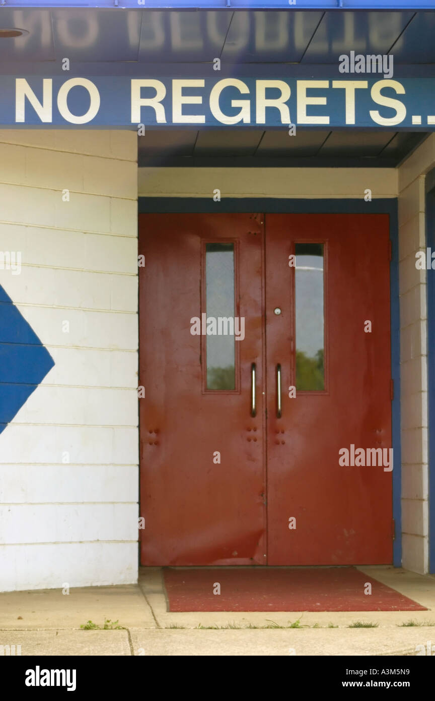 Door of No Regrets Stock Photo