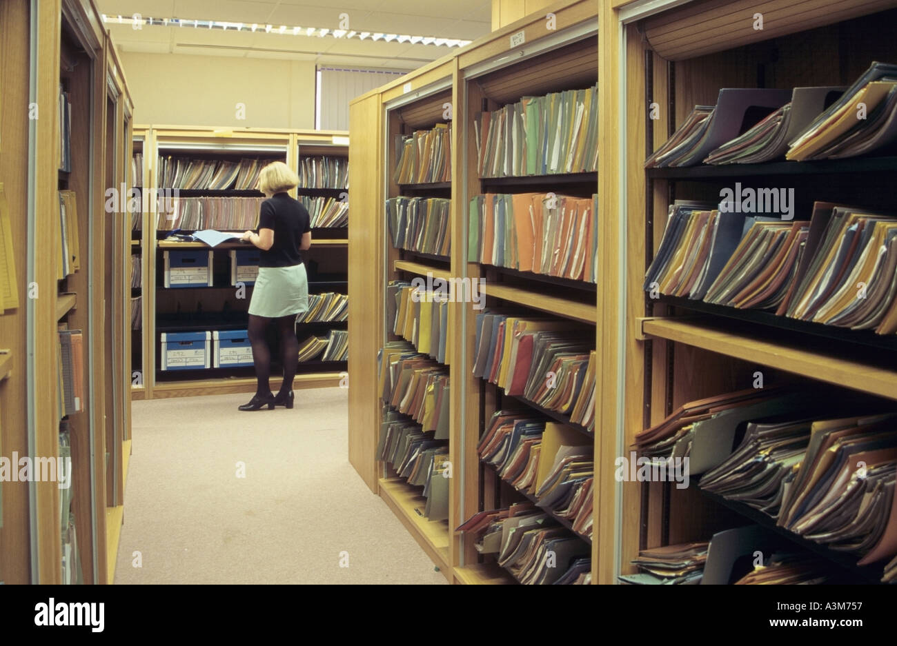 Archive file files filing system inside hi res stock photography