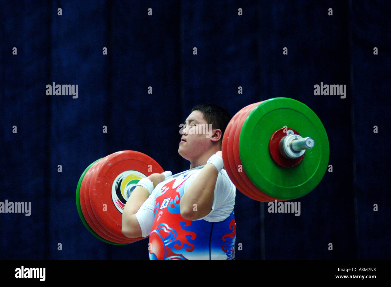 weight lifting competition Stock Photo