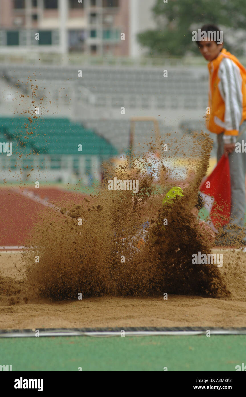 Long Jump Competition Stock Photo Alamy