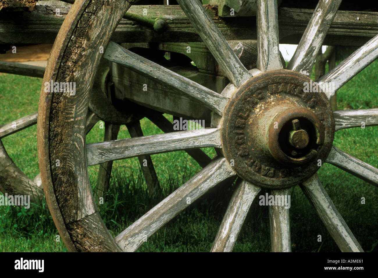 Old Cart Wheels Stock Photo Alamy