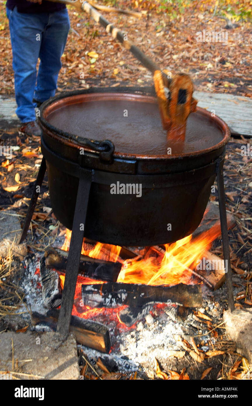 Fall autumn apple harvest season apple butter making VA Virginia USA