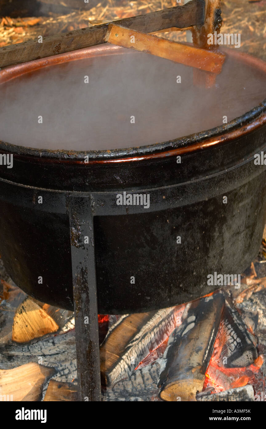making apple butter Fall autumn harvest season VA Virginia USA North