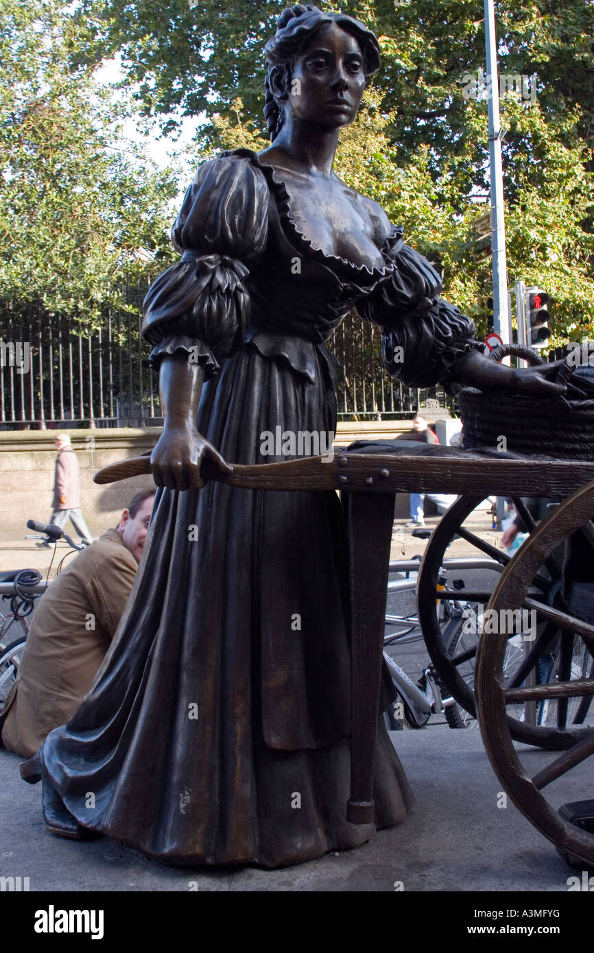 Molly Malone Statue Stock Photo Alamy